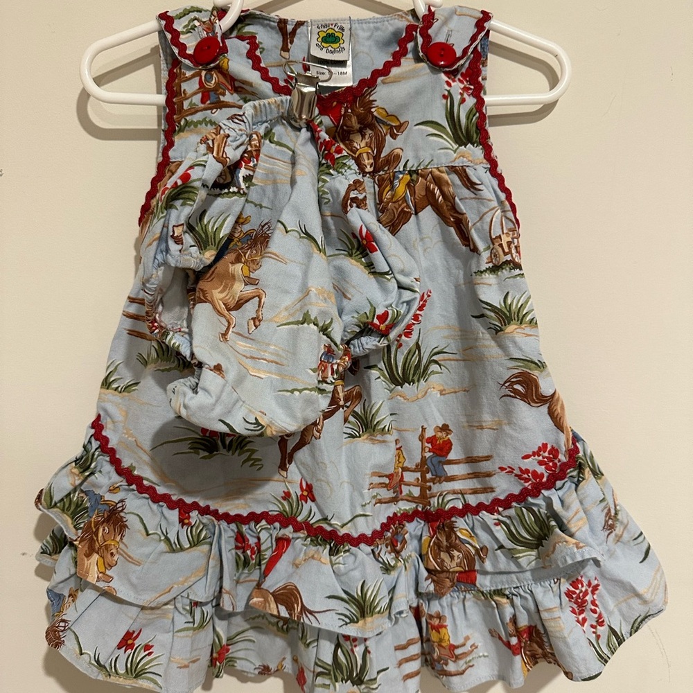 12-18 month rodeo country dress
